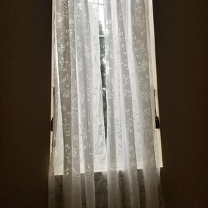 IKEA Borghild White Shear Drapes (2 Panels)